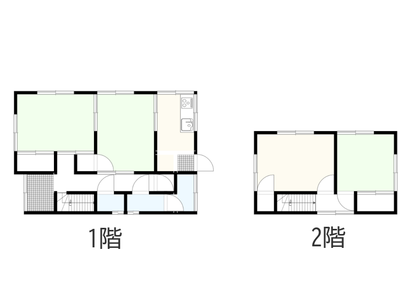 海老島町貸家間取り