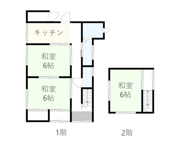 海老島町貸家間取り